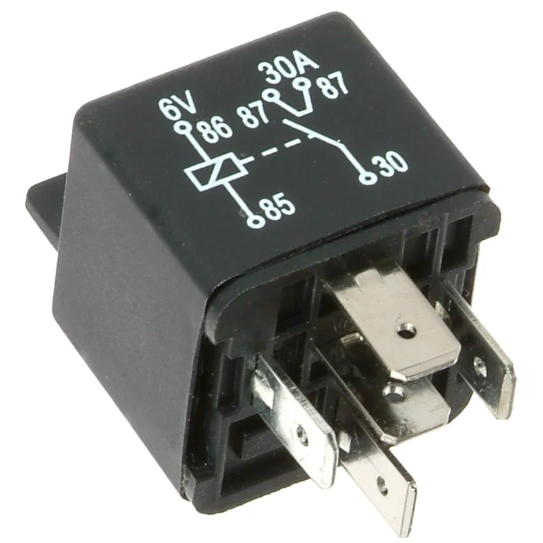 Mini-relæ 6V-40A, 5 pinde
