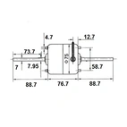 Kabineventilator 24V Universal