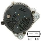 Generator 12V-115A passer Volvo