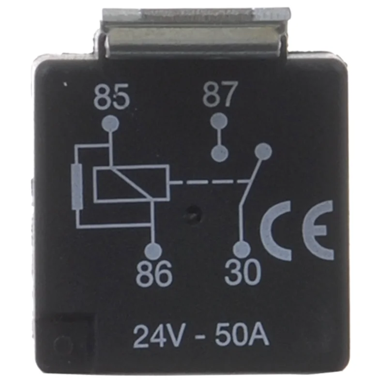 Minirelä 4 stift, 24V-50A, Resi