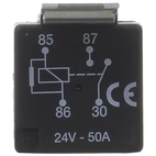 Minirelä 4 stift, 24V-50A, Resi