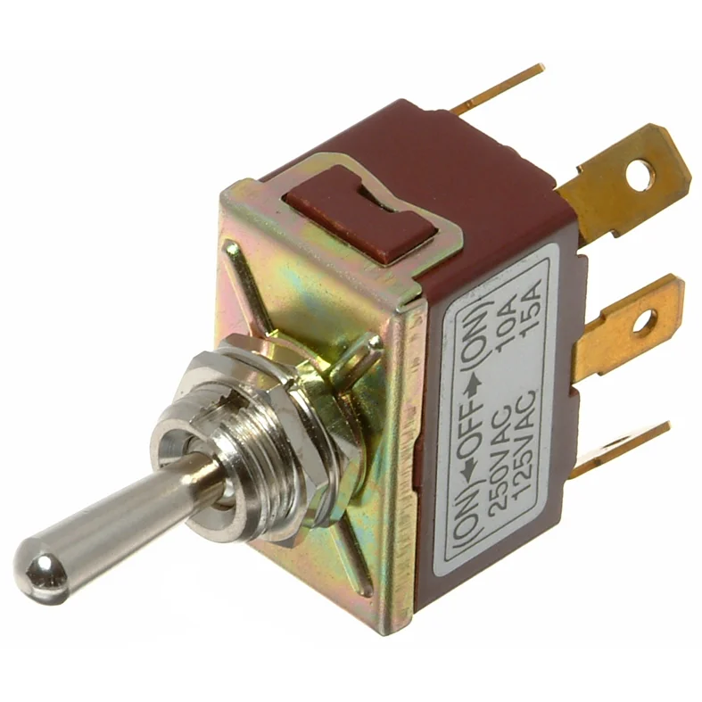 Vippeafbryder | Vippströmb. → Vippeafbryder  
Tilbagefjeder | återfjäd. → Tilbagefjeder  
3-positions → 3-positions.