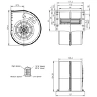 Kølevæskemotor 12V, enkel radial