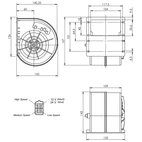 Kølevæskemotor 24V, enkel radial