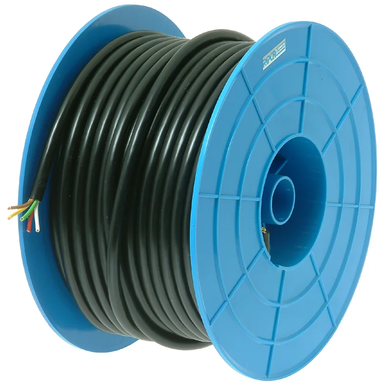 Kabel 5x1,5mm² x 50m/L. Sort