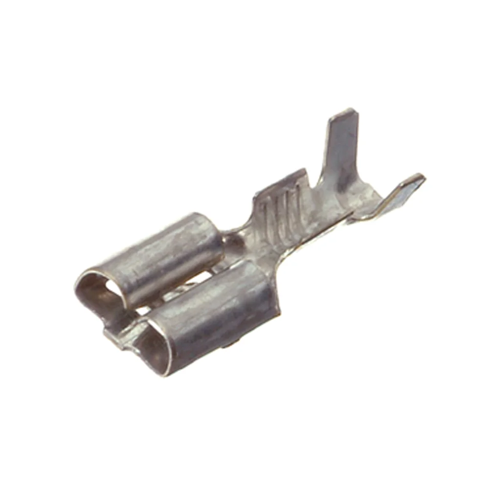 Kodehylse, isoleret, 6,3 mm, 100 stk