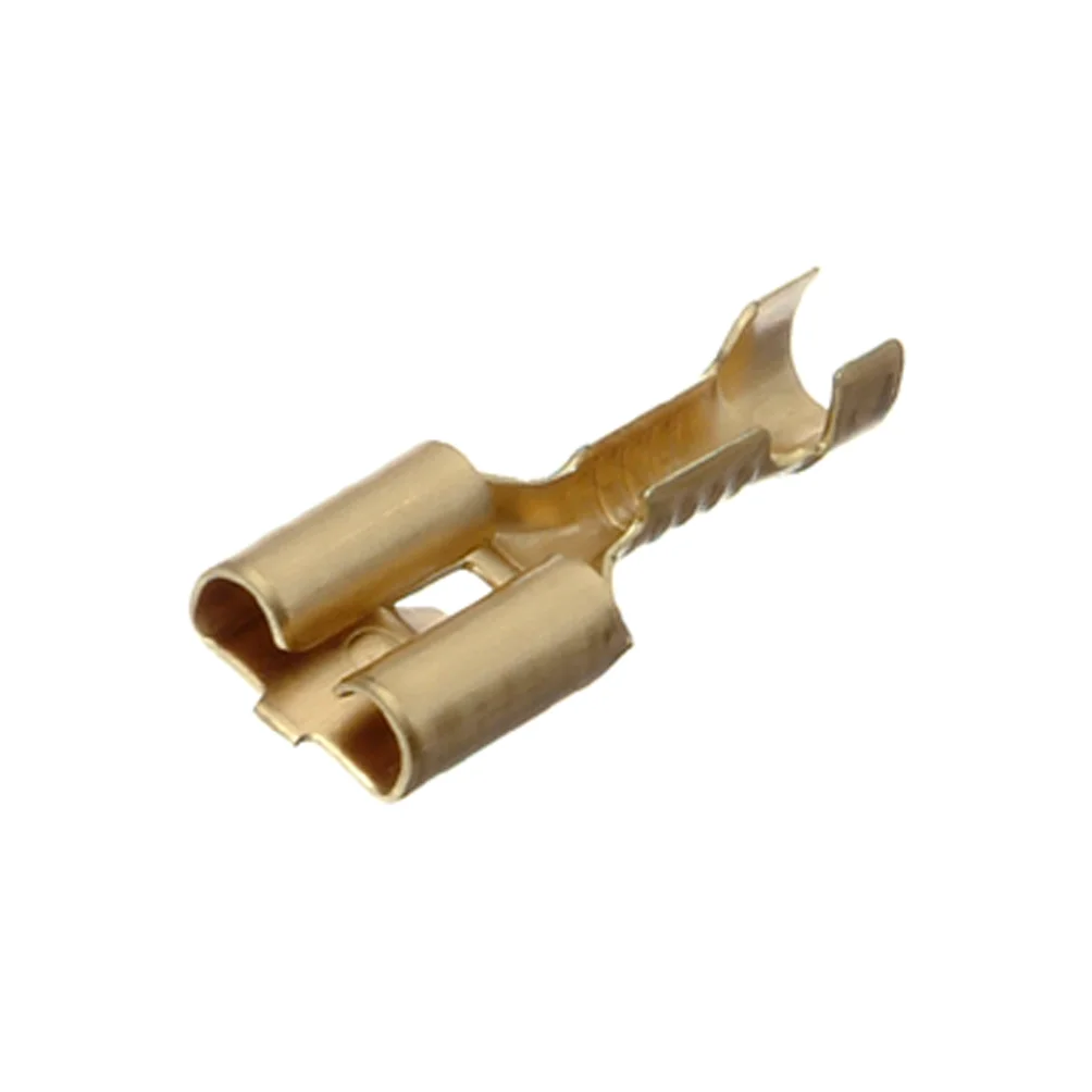 Kodehylse, isoleret, 6,3 mm, 100 stk