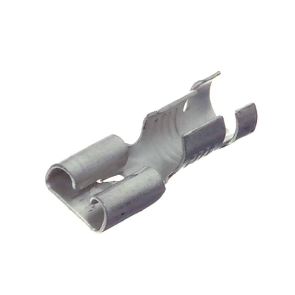 Navflads- / fælghylster isoleret 6,3mm, 100 stk