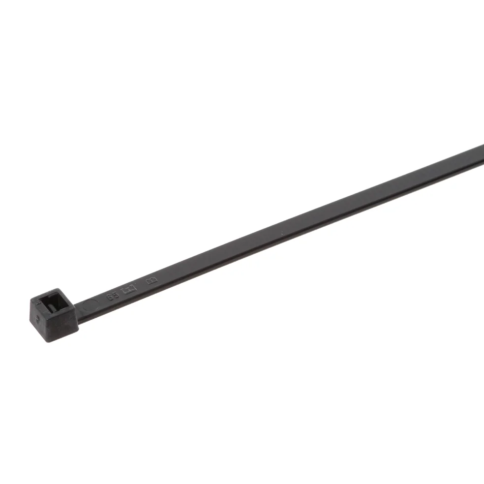 Bundbånd sort 160x4,5 mm, 100 stk