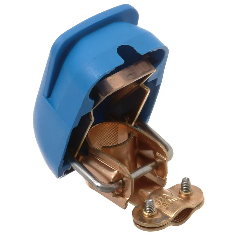 Batteriklemme hurtigkobling blå