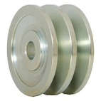 Remskive 15x74 mm, 2 spor Denso