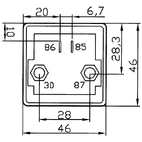 Minirelä ekstra HD 24V-100A