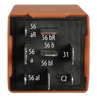 Lysrelæ Saab 900/9000, 8 terminer