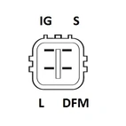 Toyota Yaris Generator 12V-90A