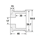 Remskive 8 spor, Case