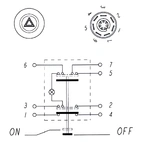 Trykstrømsafbryder Varsellys