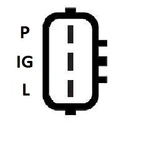 Mitsubishi Lastbil Generator 12V-90A