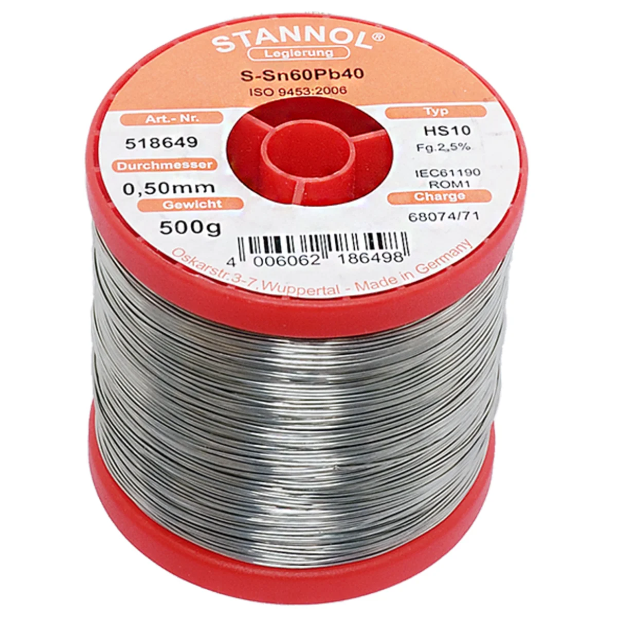 Loddetin 0,5mm, 500g, 60/40